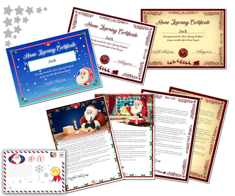 Personalised Home Schooling letter from Santa Claus