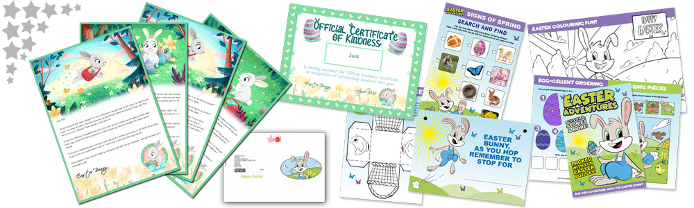 Personalised Easter Bunny Letter and Activity Pack