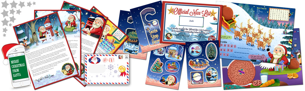 Personalised Santa Letter and Activity Pack