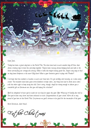 Letter From Santa - Christmas Eve Flight