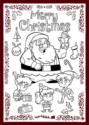 Colouring Letter To Santa - Letter To Santa - Simple - New For 2020
