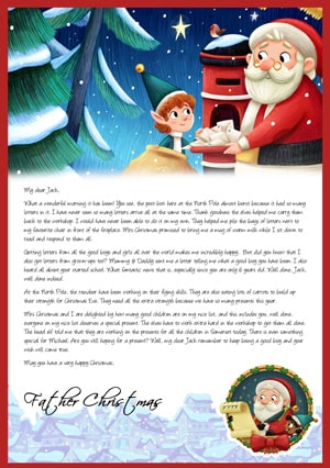 Letter From Santa - Santa Delivering Letters