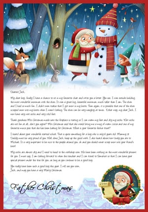 Letter From Santa - Santa, the snowman, the elves