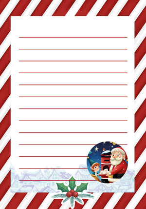 Letter To Santa - Standard - New for 2021 - Personalised Santa Letter Background