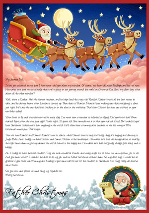 Letter From Santa - Introducing the reindeer