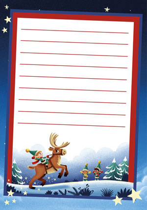 Letter To Santa - Standard - New for 2023 - Personalised Santa Letter Background