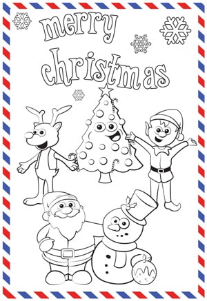 Colouring Letter To Santa - Letter To Santa - Simple