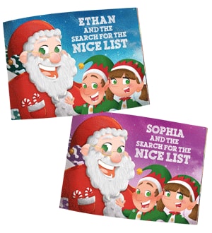 Personalised Christmas Eve Book - Personalised Santa Letter Background