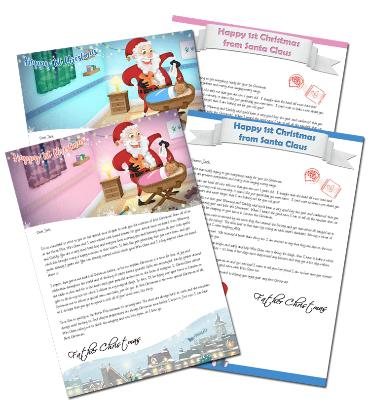 1st Christmas Personalised Santa Letter From Santa Claus