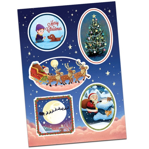 Christmas Festive Stickers