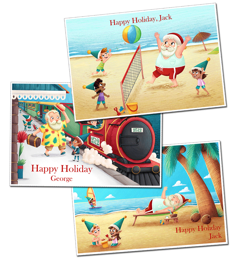 Personalised Postcards From Santa Claus