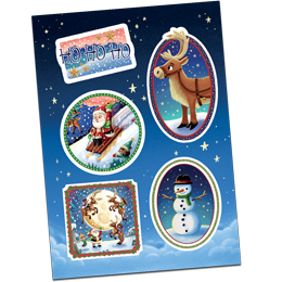 Santa Sticker Set