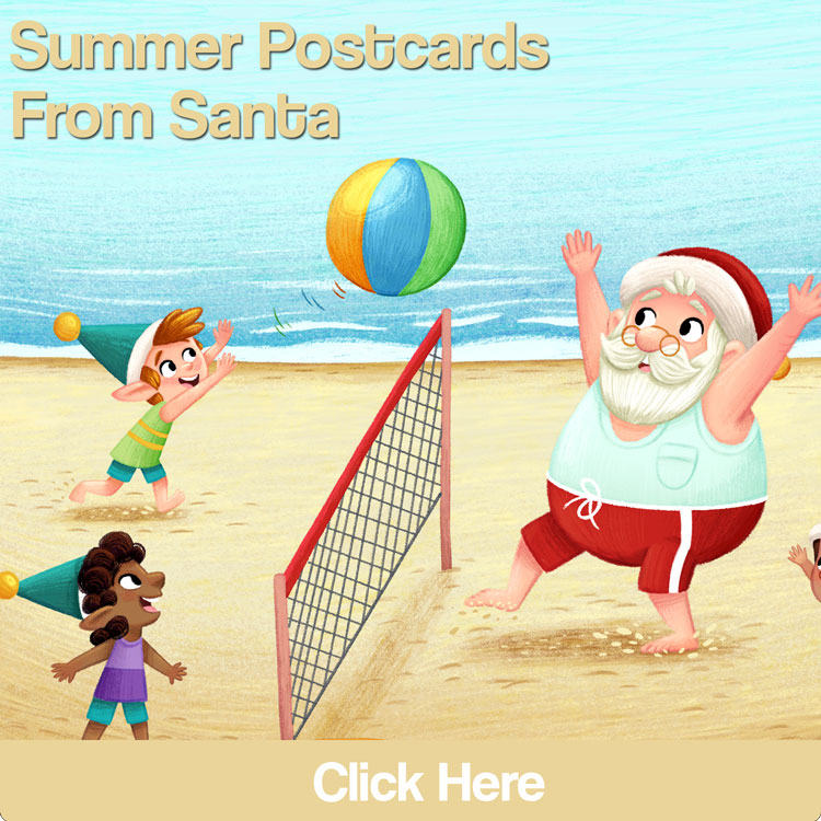 Personalised Summer Postcards from Santa Letters Now Available